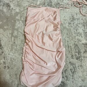 Lucy in the Sky Blush Satin Dress